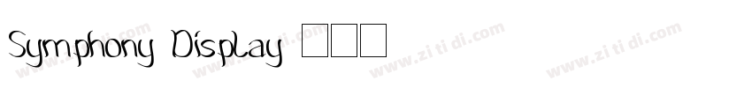 Symphony Display字体转换